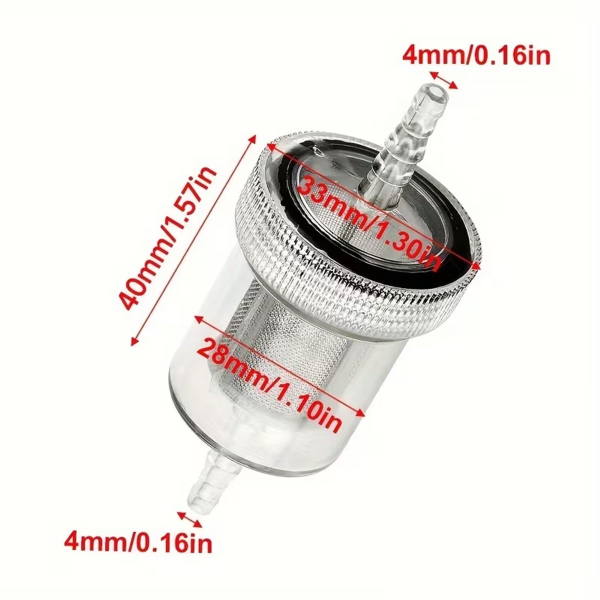 2 stk  4mm Diesel Drivstofffiltre for Kinavarmer/ Eberspacher/ Webasto